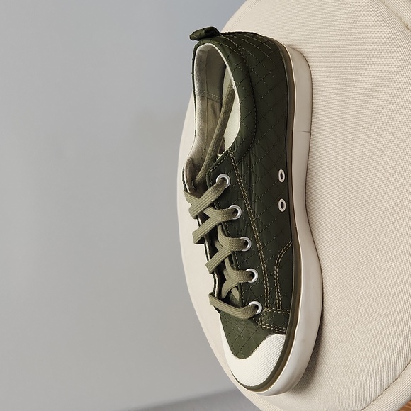 Women's, Olive/Khaki Green Quilted Keen Sneakers - Picture 8 of 12
